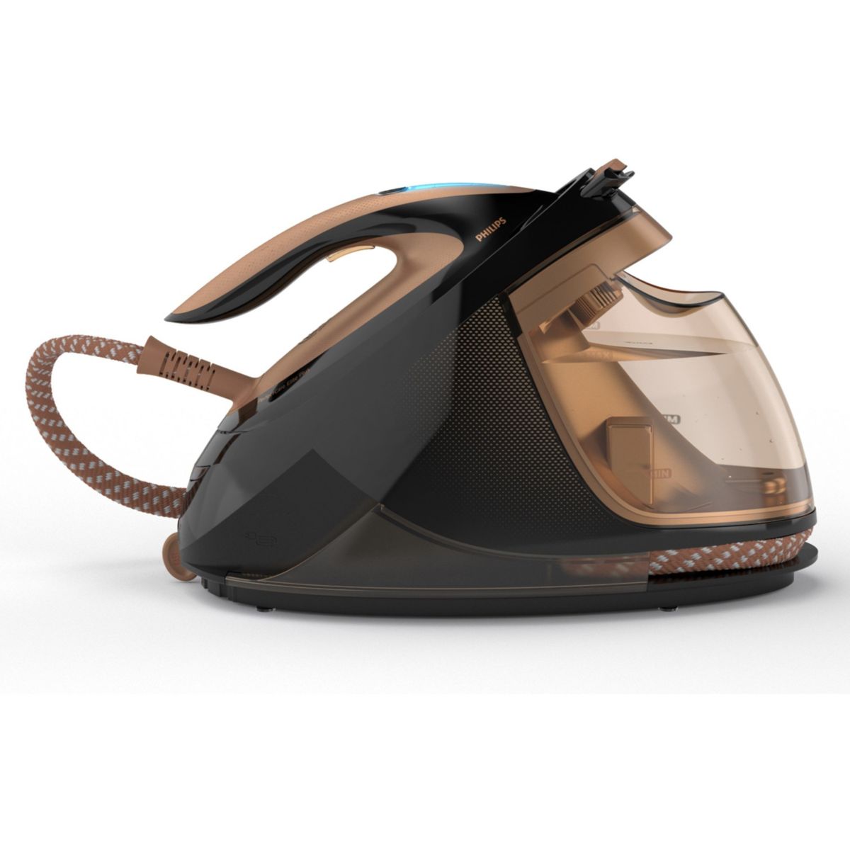 Centrale vapeur GC9682/80 noir et doré 1,8L couleur unique, PHILIPS