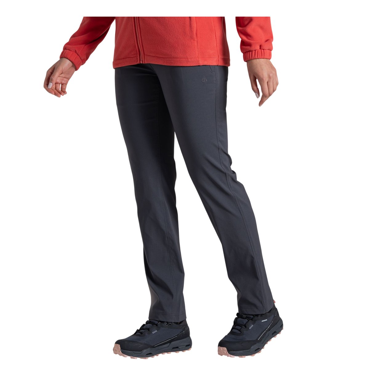 Pantalon uni à taille mi-haute KIWI PRO gris foncé, CRAGHOPPERS