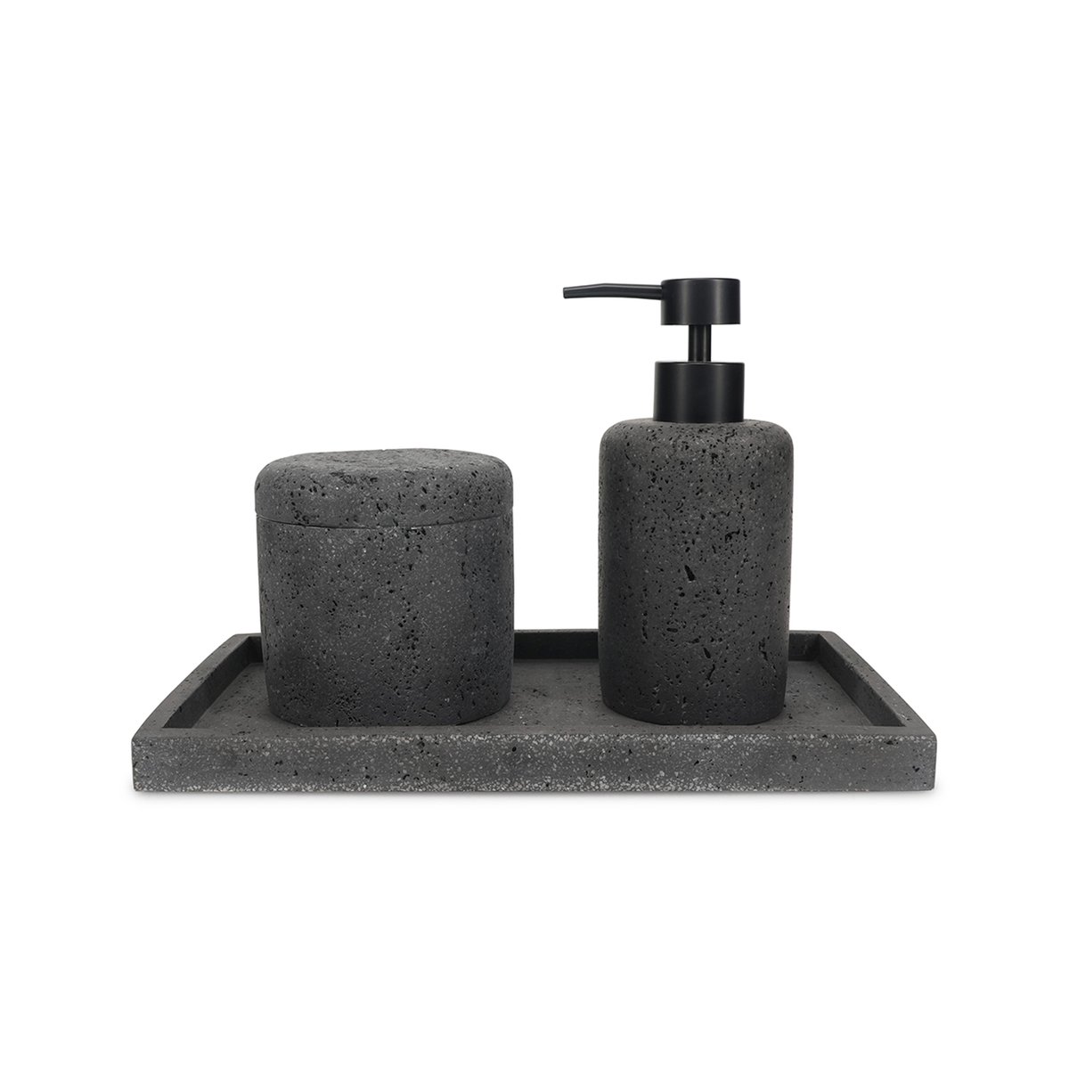 Porte-savon rectangulaire SUDS gris, SP COLLECTION
