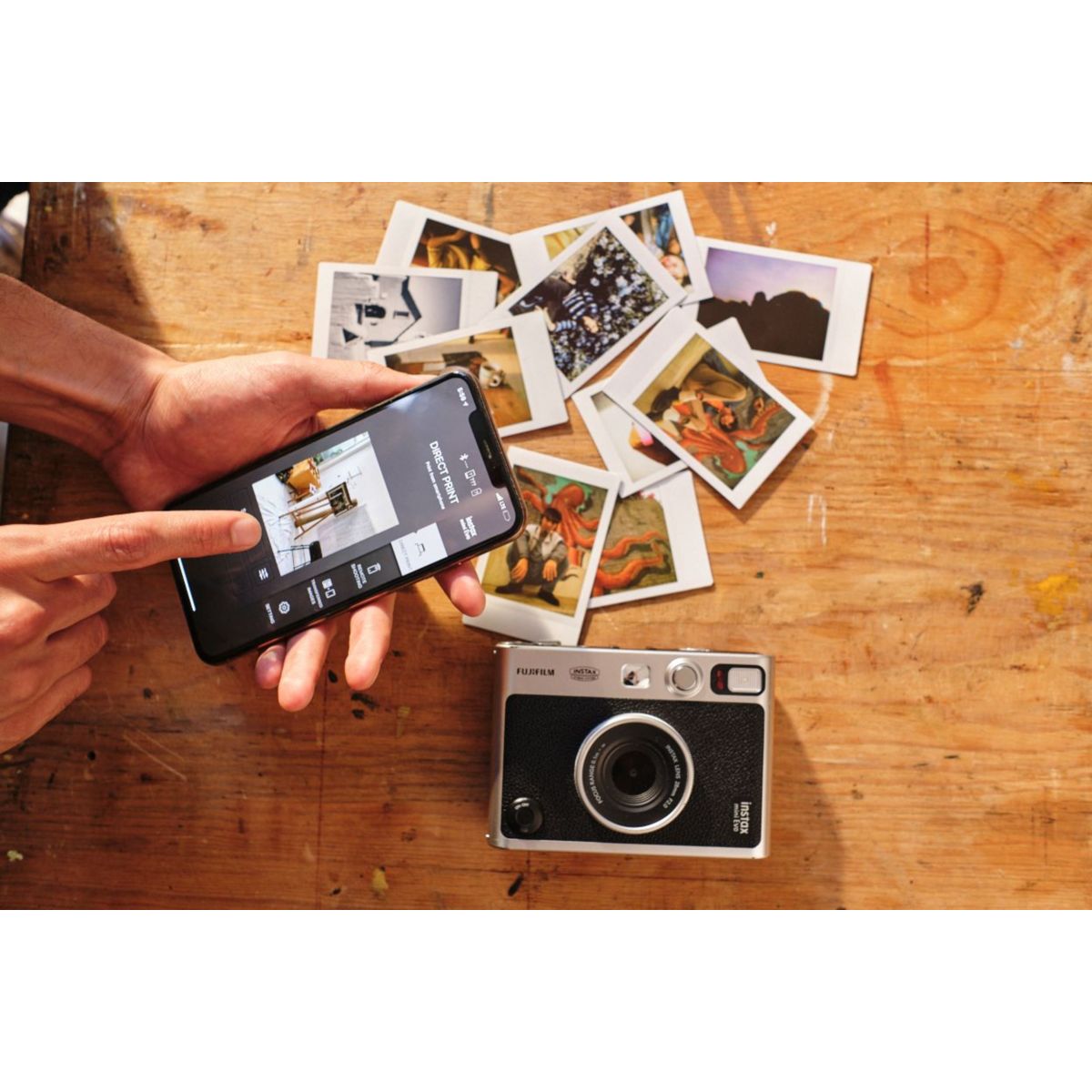 Appareil photo Instantané Instax Mini EVO Black couleur unique, FUJIFILM