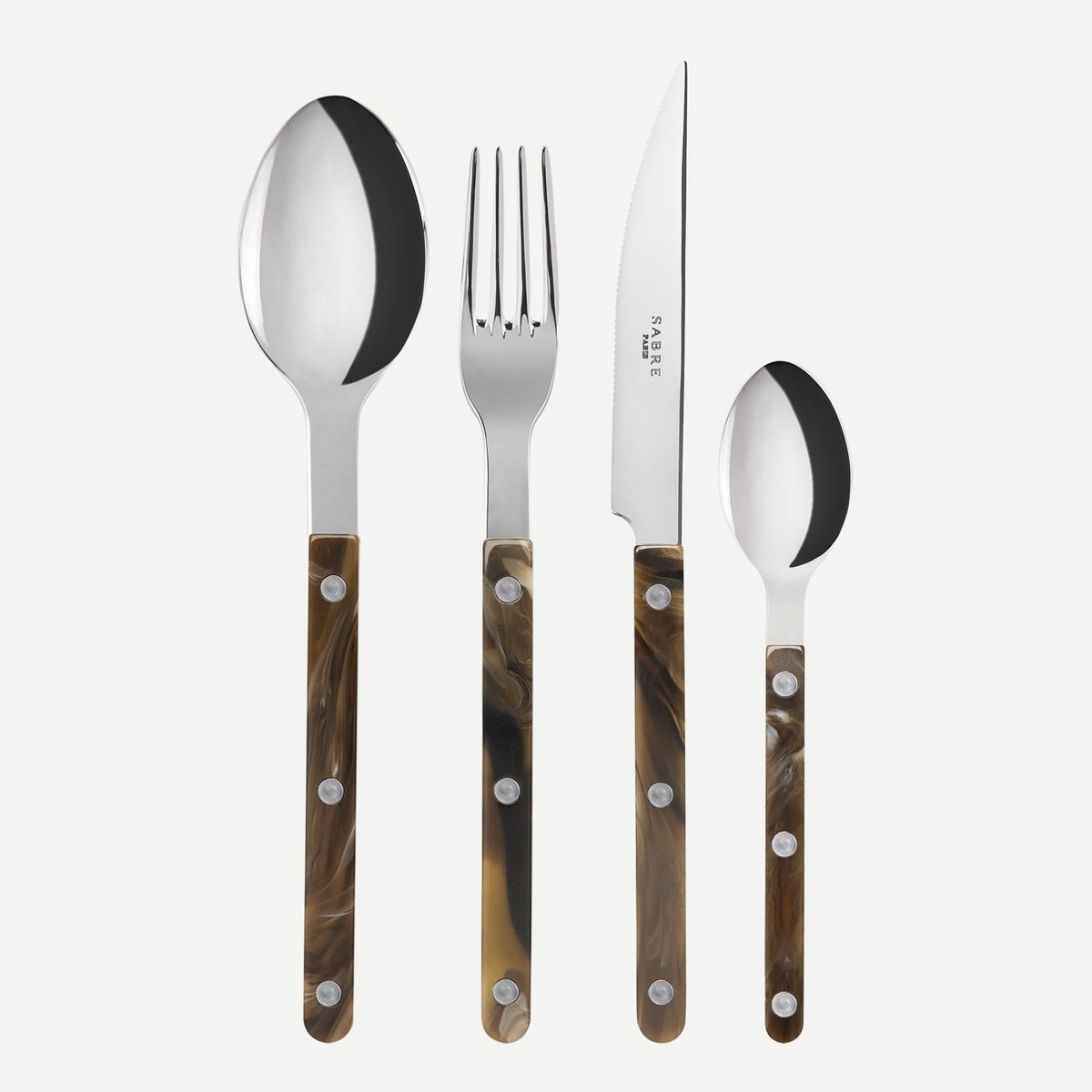 Ménagère 24 pièces, Bistrot effet buffle, SABRE