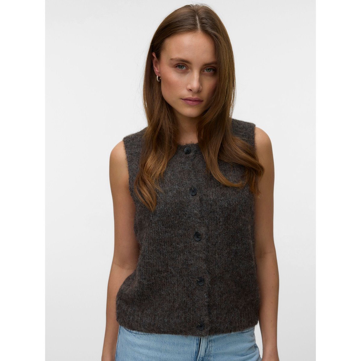 Gilet marron - chocolate torte 1, VERO MODA