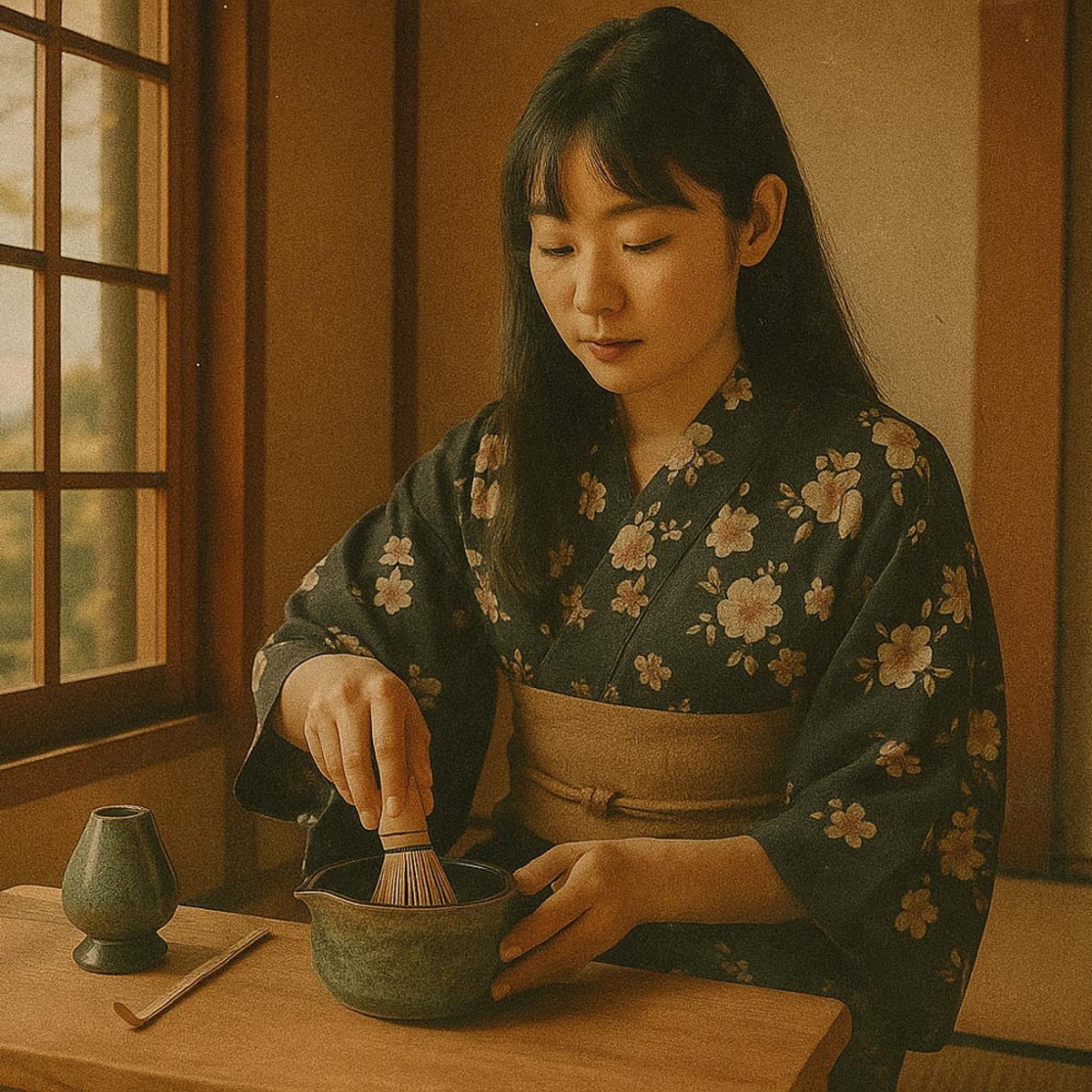 Coffret matcha tradition couleur unique, YOKO