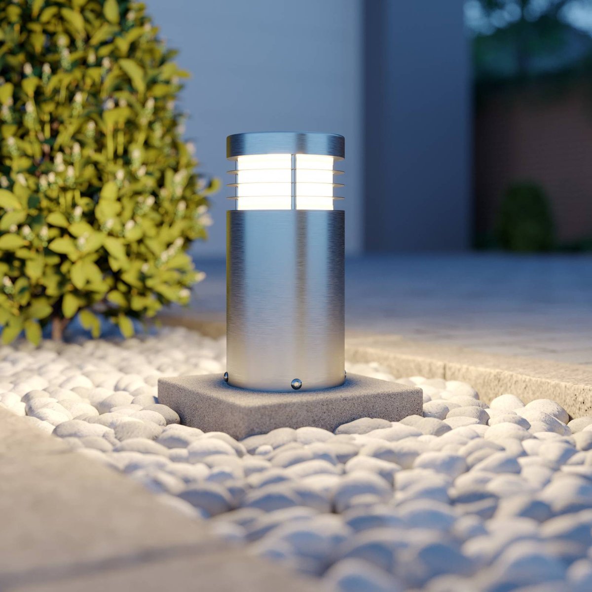 Luminaire extérieur moderne, Caramia acier inoxydable, ARCCHIO
