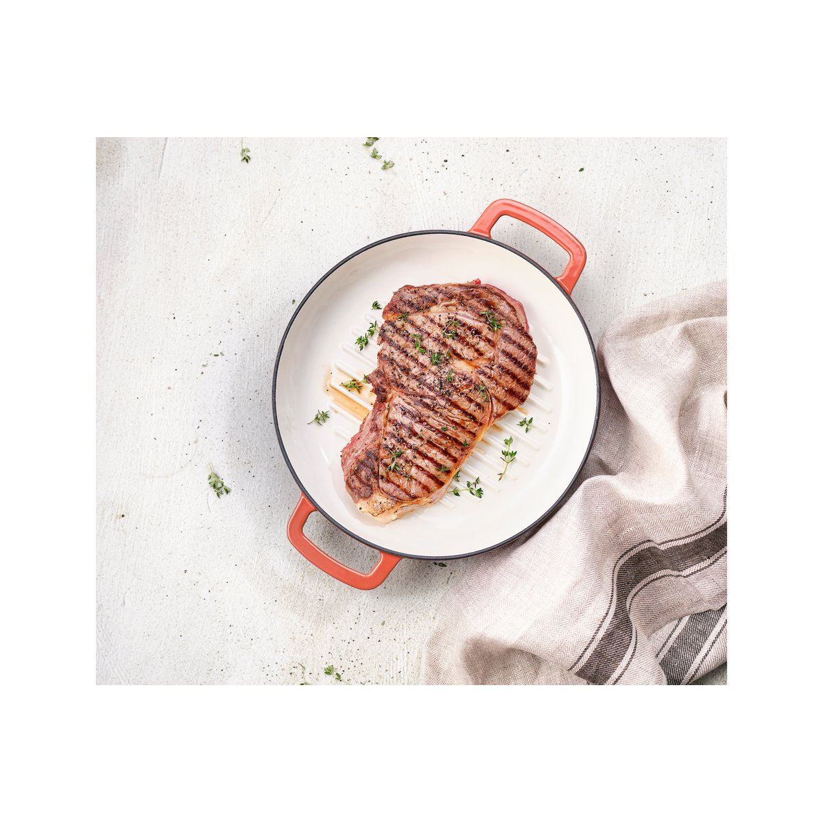 Plat à Grill en Fonte, FONTESTIC rouille, COSY&TRENDY