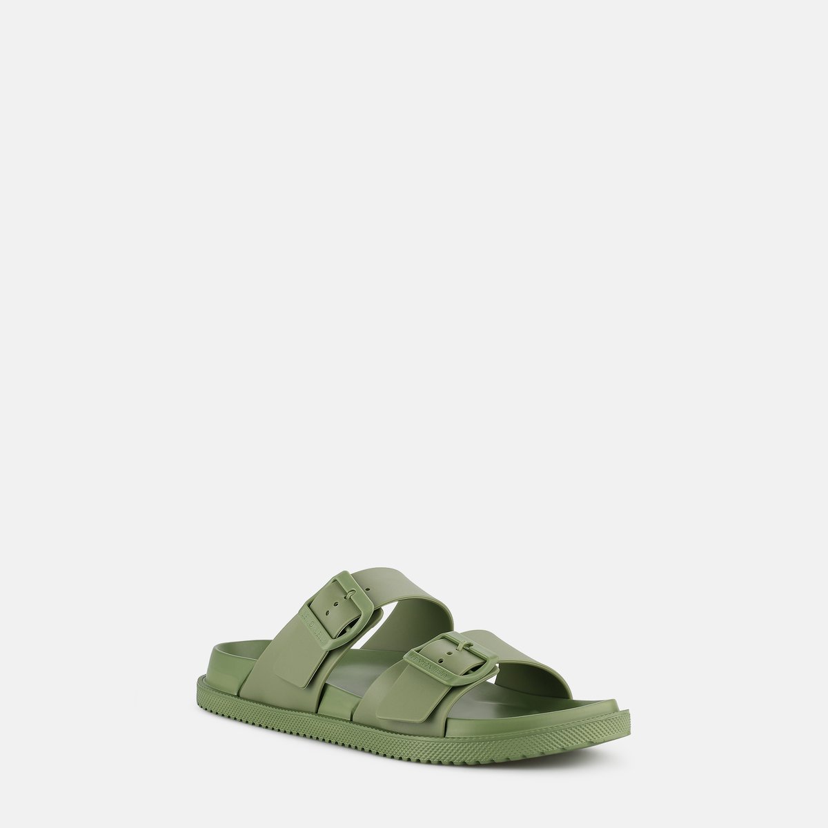 Mules avec double buckles ELISE kaki, LEMON JELLY