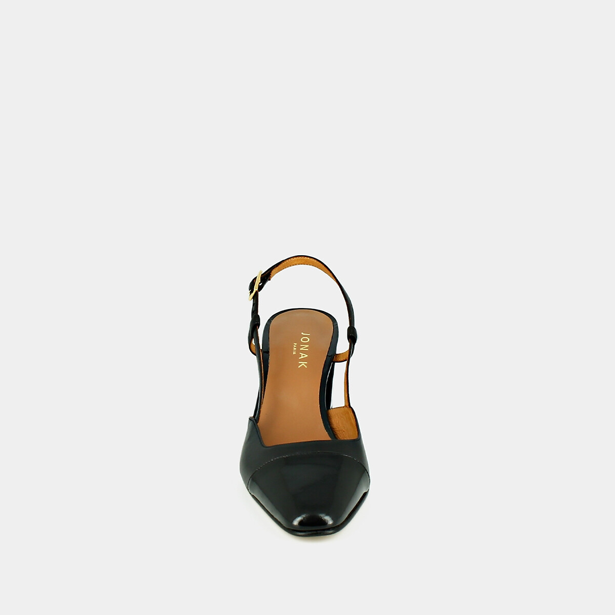 Dhapop Leather High Heels black, JONAK