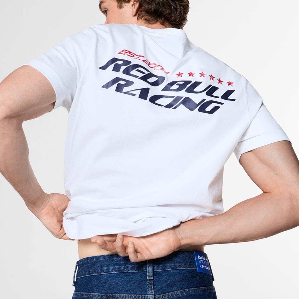 Red Bull Racing T-Shirt Coupe Regular Avec Imprimé Au Dos blanc, PEPE JEANS