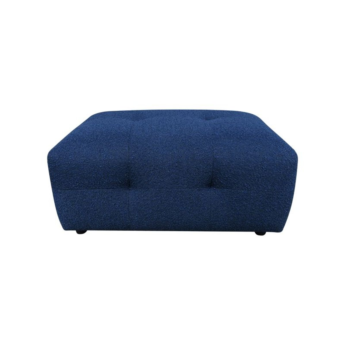 Pouf tissu bouclette bleu foncé, ZAGO