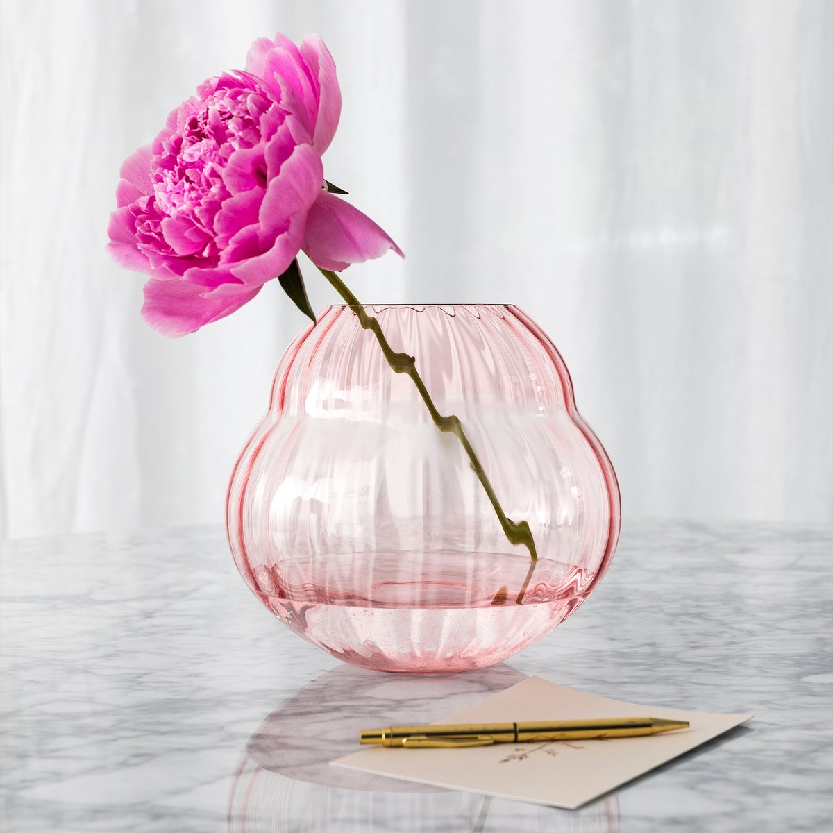 Vase/Photophore, Rose ROSE GARDEN rose pâle, VILLEROY & BOCH