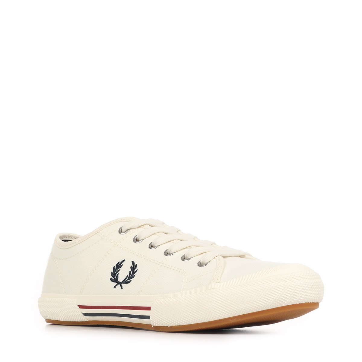Baskets B708 VINTAGE TENNIS CANVAS snwht / bred / nvy, FRED PERRY