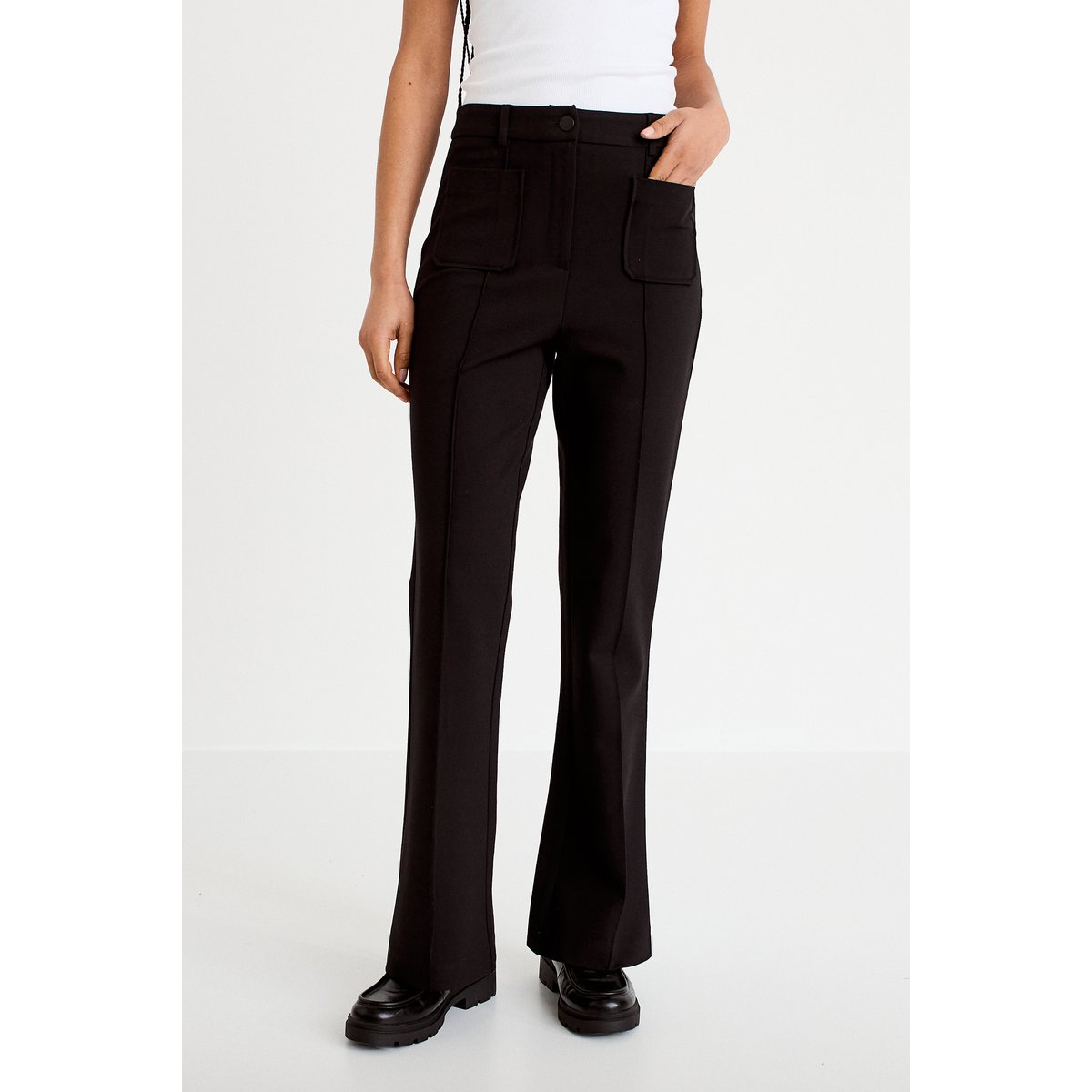Pantalon bootcut taille standard noir, CACHE CACHE