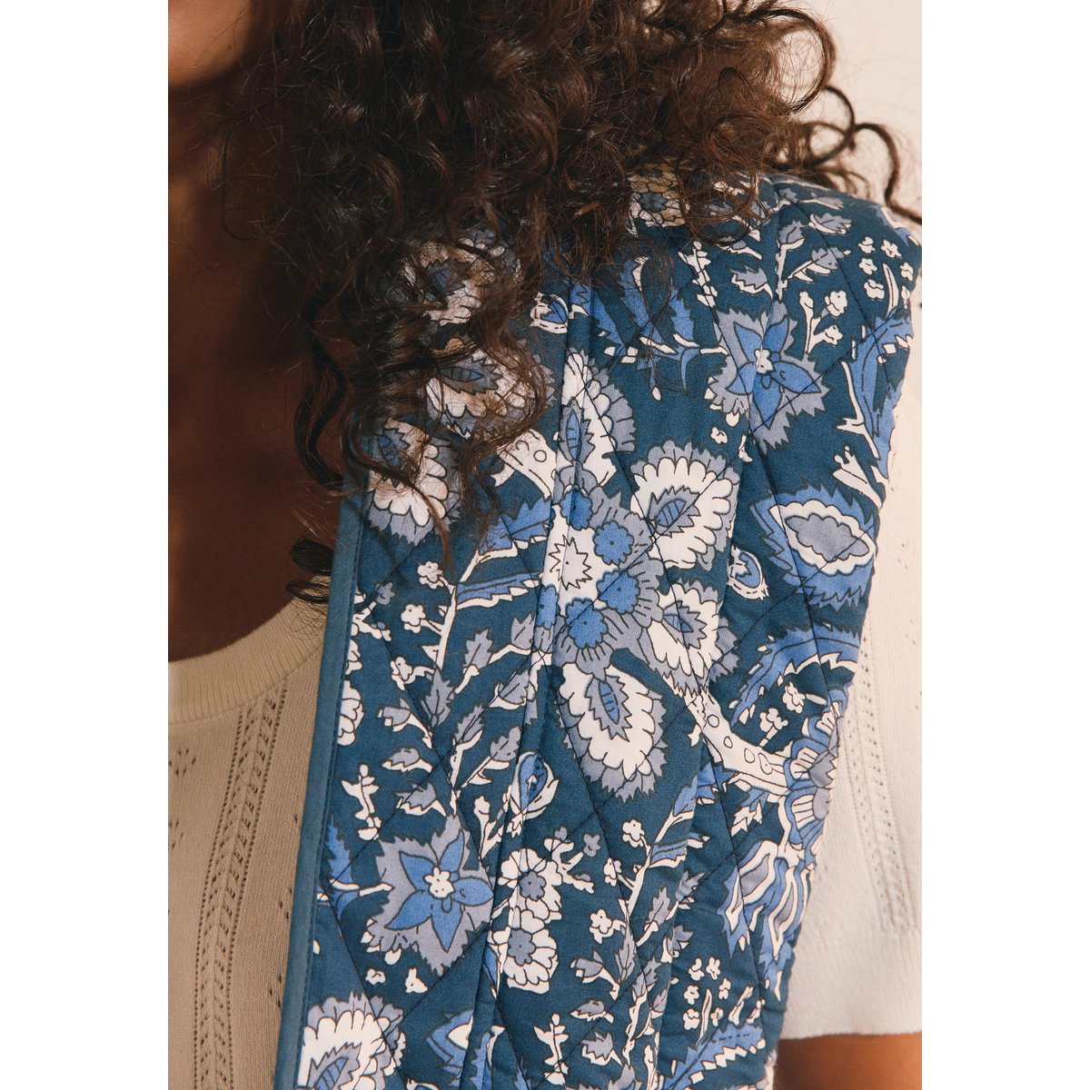 ETAM VESTE A VLADY IMP - VESTE blanc, ETAM
