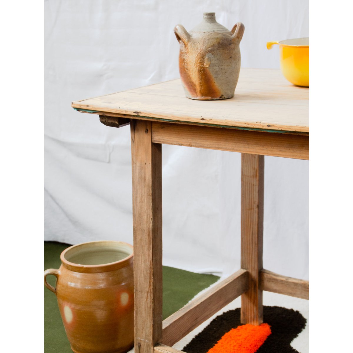 Meuble de métier en pin Fernand N°481 - Bon état bois clair, DEBONGOUT