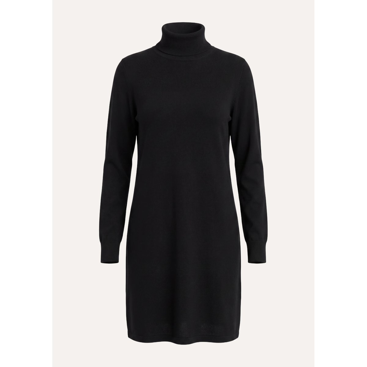 Robe courte manches longues en maille noir, LA FEE MARABOUTEE
