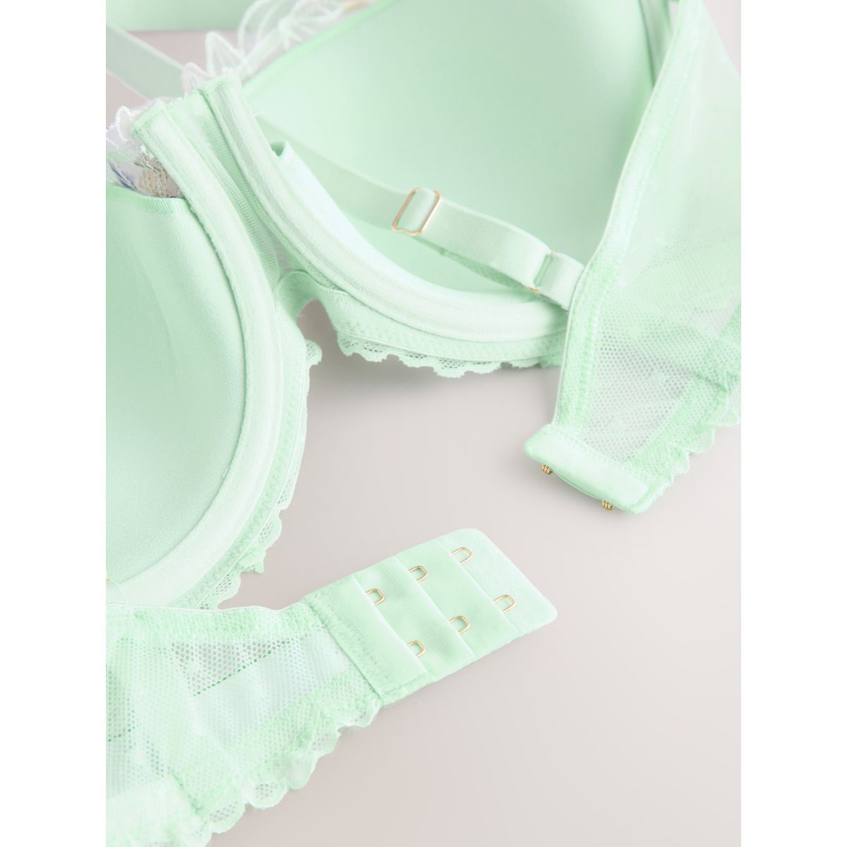 Soutien-gorge en broderie suisse premium imprimé vert, NEXT