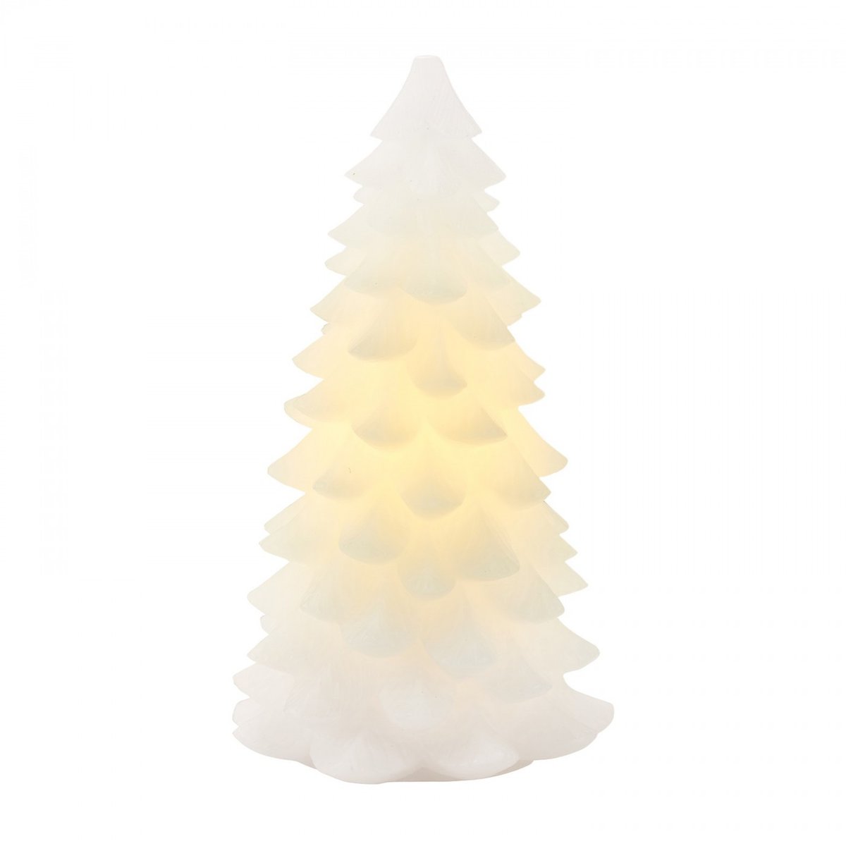 Sapin Carla LED H 23cm blanche, SIRIUS