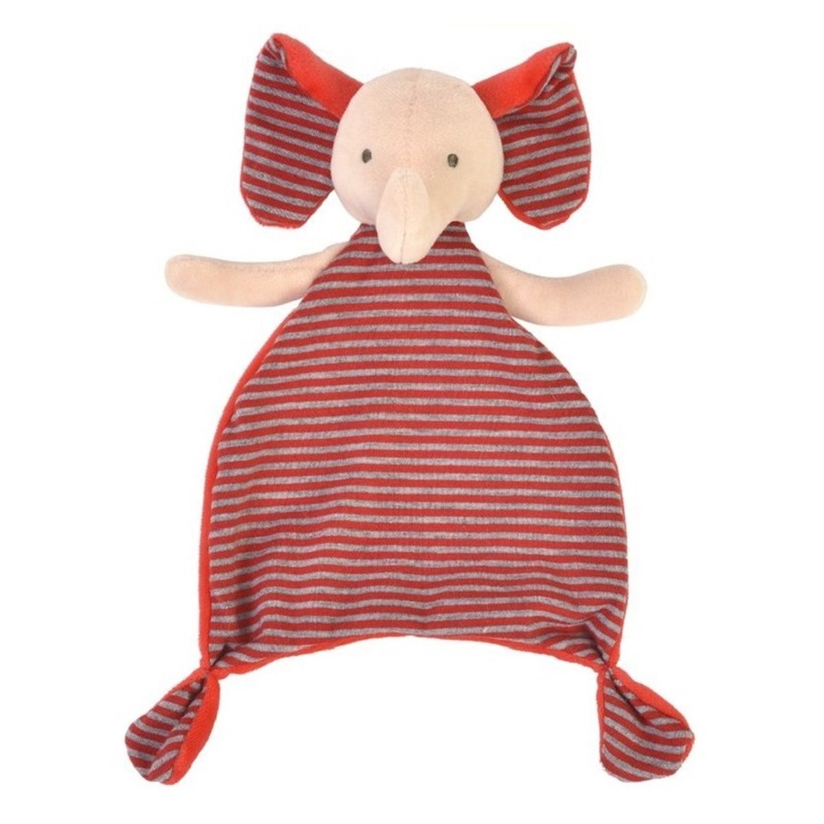 Doudou Eléphant 26 cm rouge, HAPPY HORSE