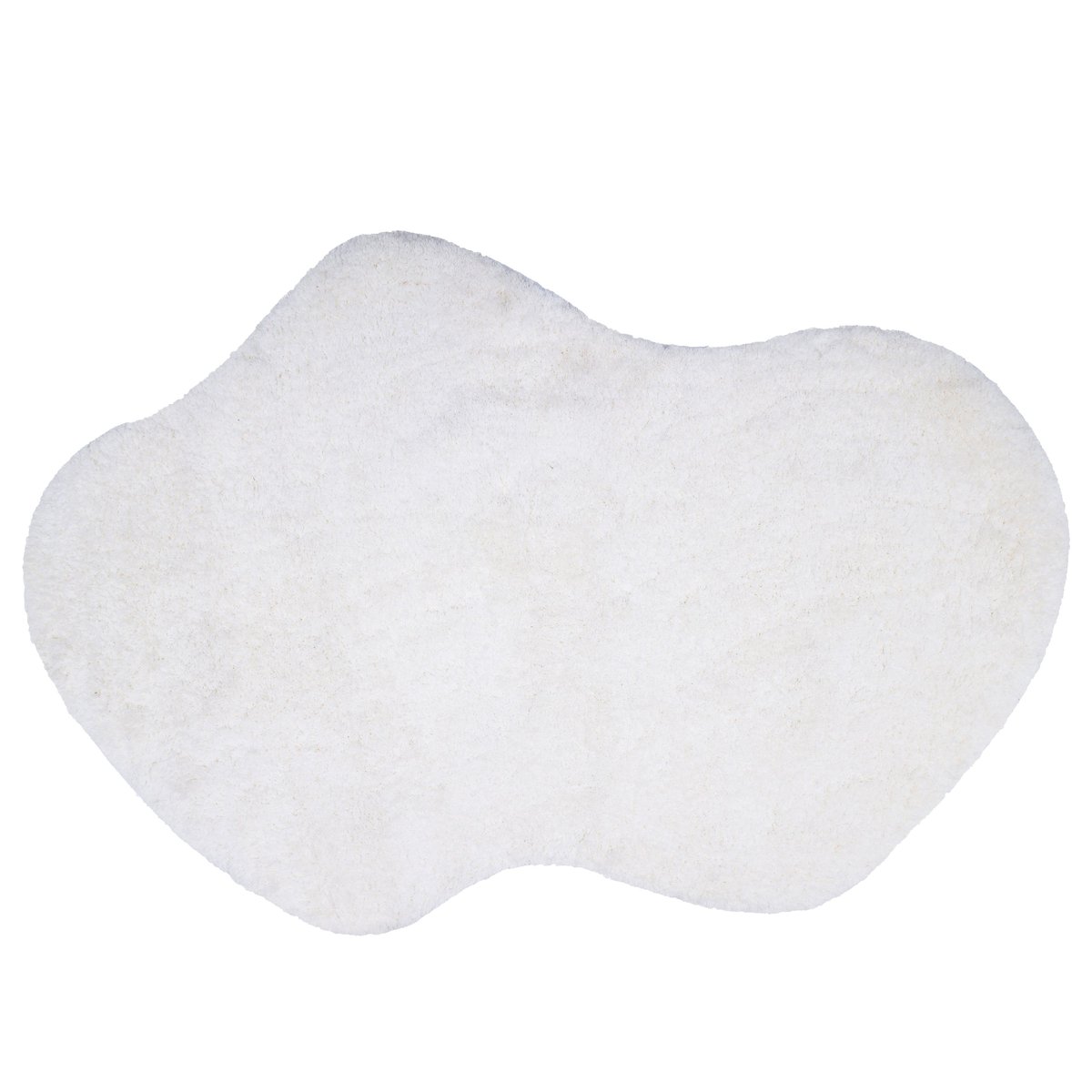 Tapis en polyester à poils longs, TALKA blanc, INSPIRE