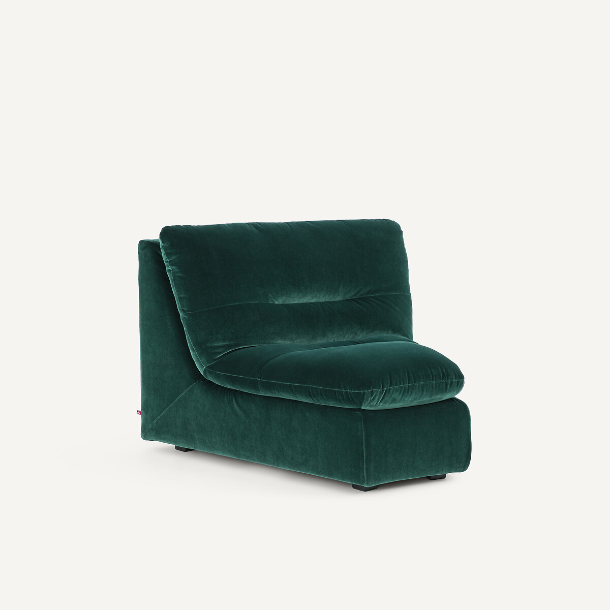Elemento angolare modulare in velluto, GIULIANO verde zar , AM.PM