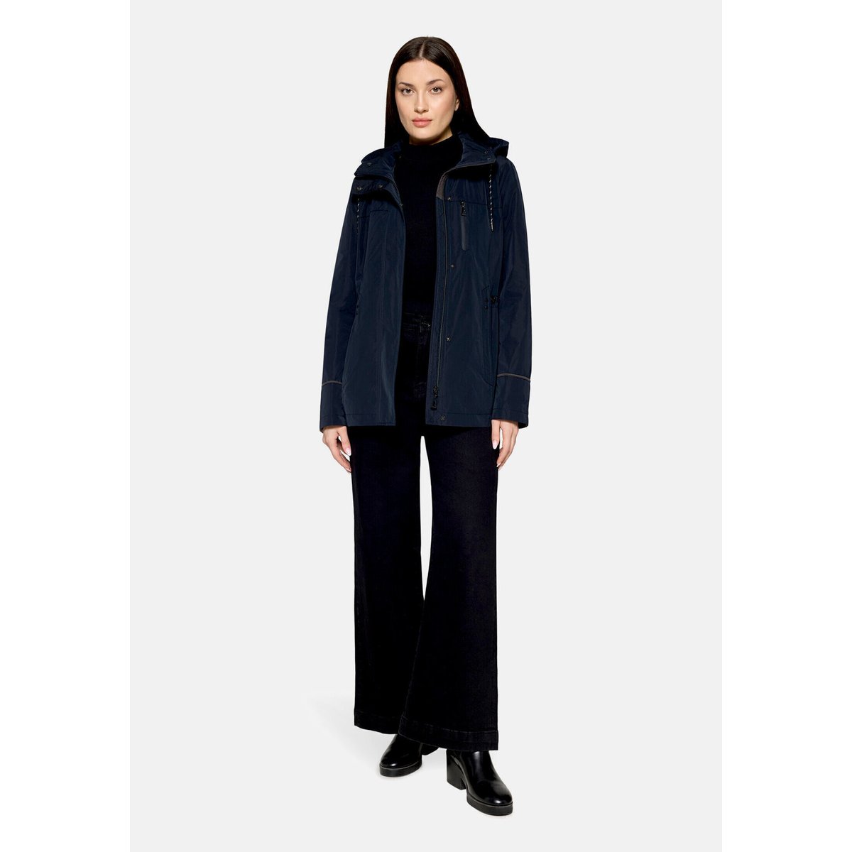 Veste d'été à capuche bleu foncé, GIL BRET