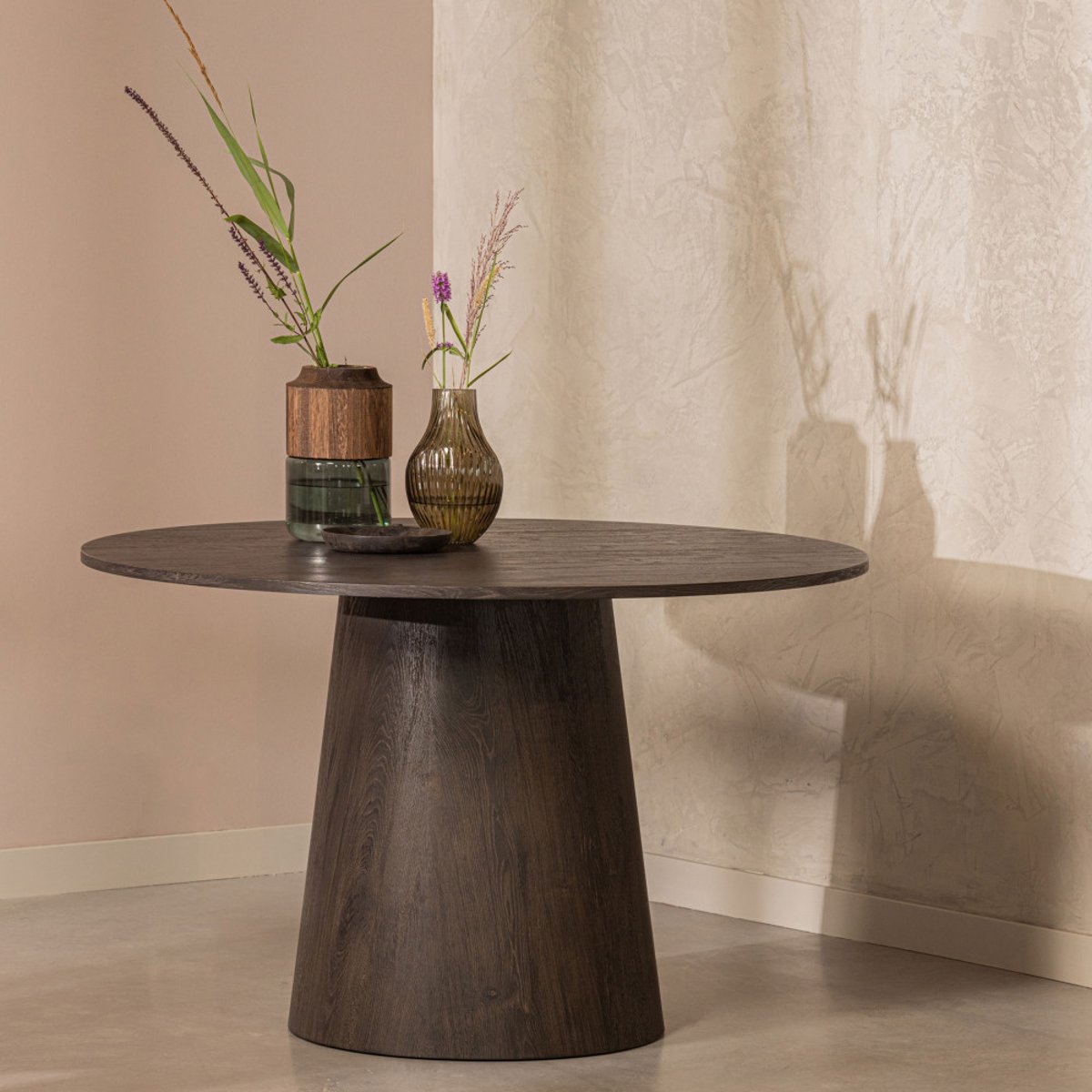 Table à manger 4 personnes en bois- MAAN bois foncé, WOOOD
