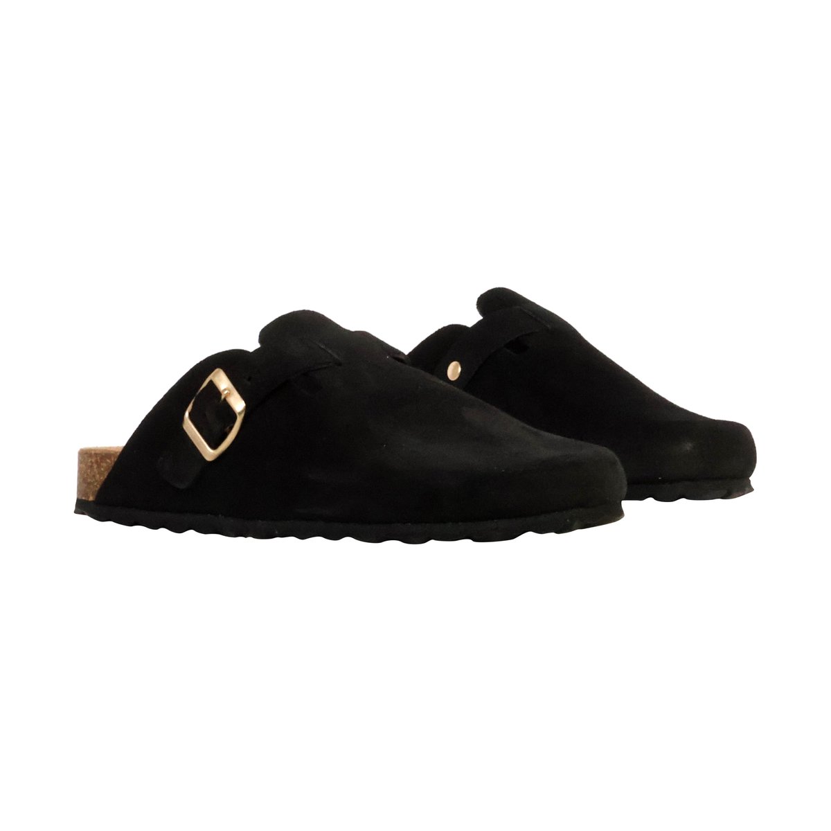 Mules Cuir Noga Boreal Edge noir, THE DIVINE FACTORY