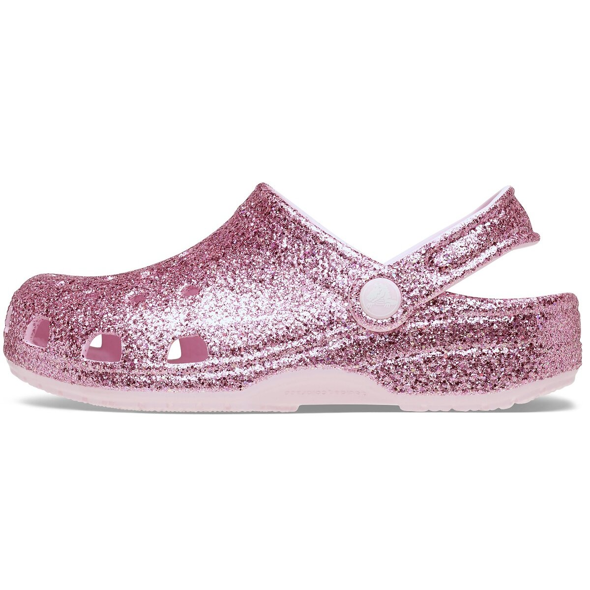 Sabots CLASSIC CHUNKY GLITTER rose paillette, CROCS