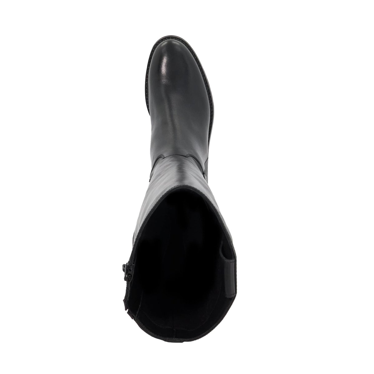 Bottes au genou en cuir à boucle - TABBEY black-leather, DUNE LONDON