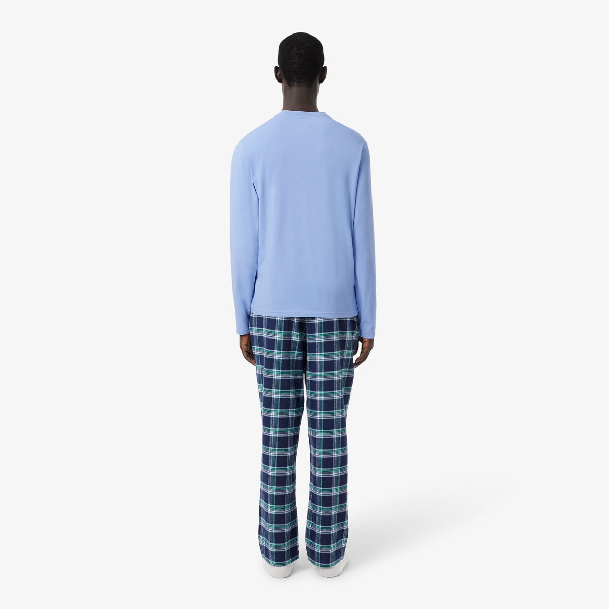 Ensemble de pyjama flanelle bleu-w7i, LACOSTE