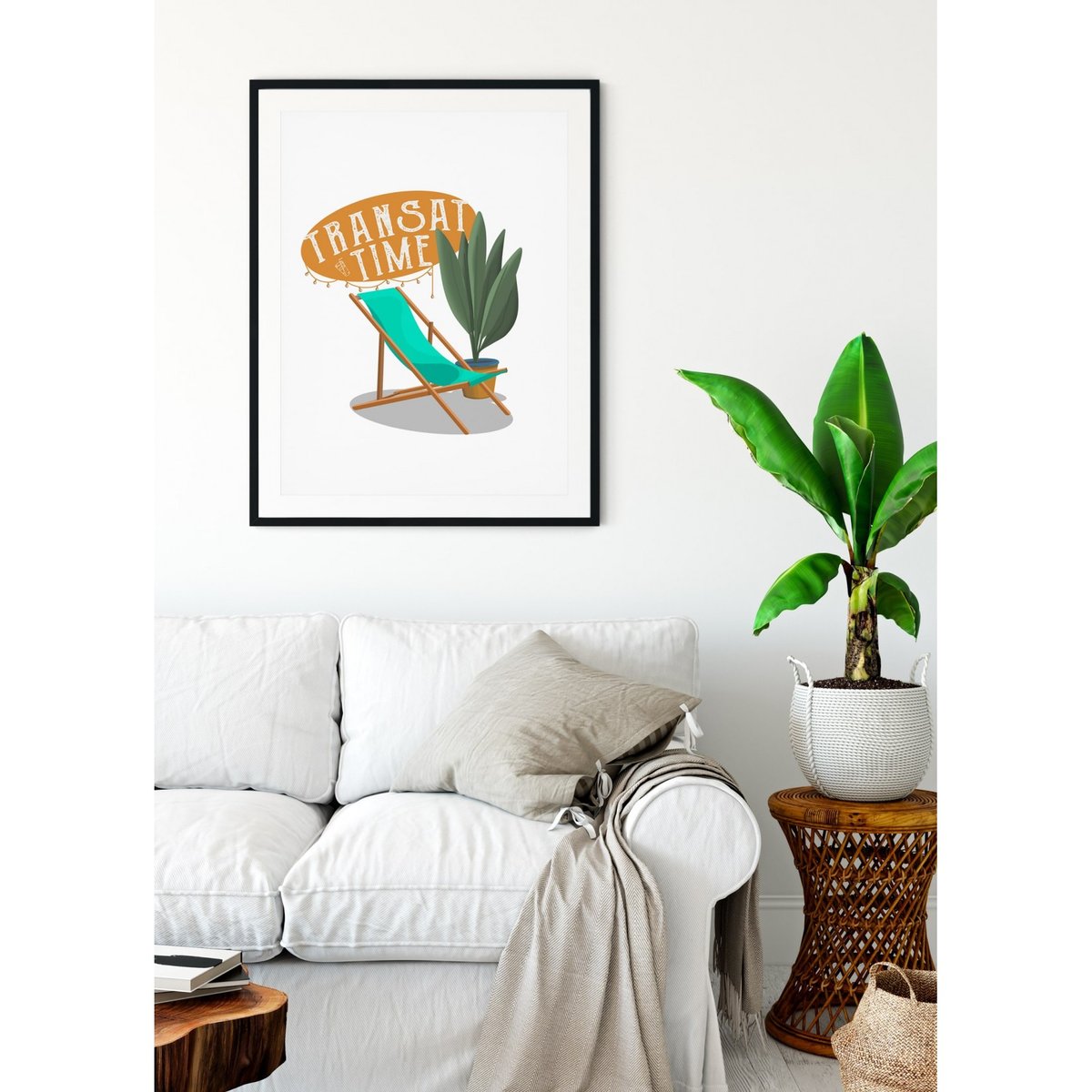Affiche Transat Time blanc, L'AFFICHERIE