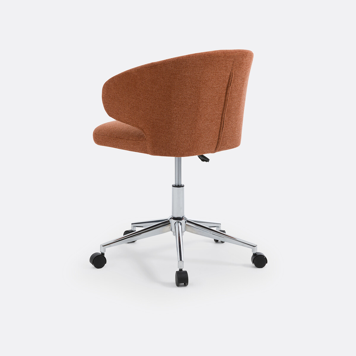 Fauteuil de bureau à roulettes, Elga terracotta, LA REDOUTE INTERIEURS