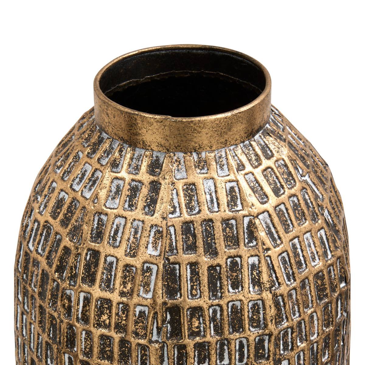 Vase en acier NORA doré, ATMOSPHERA
