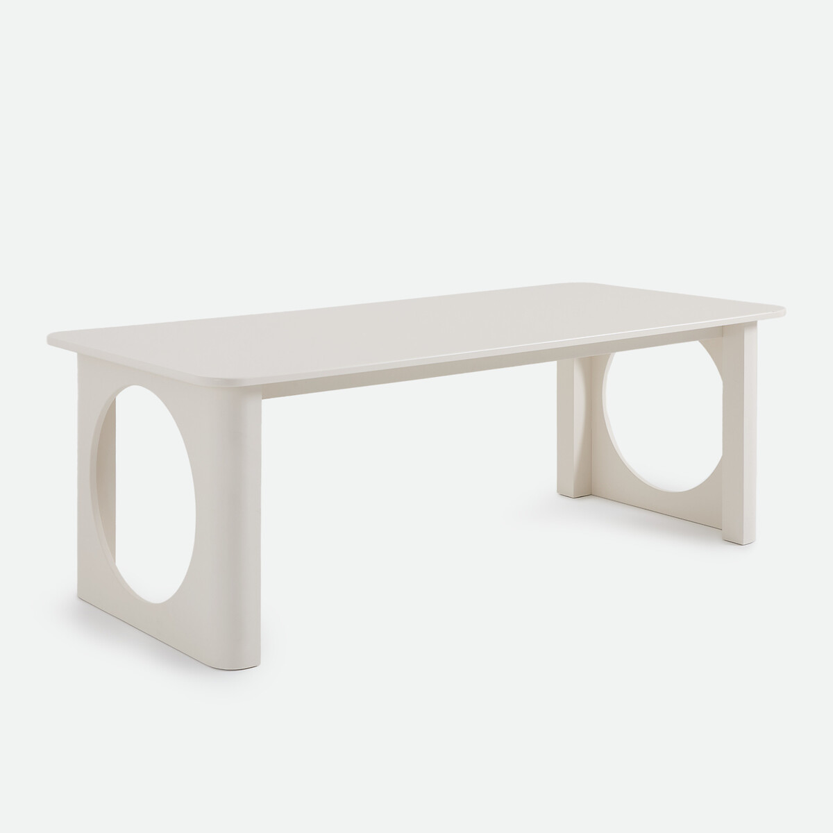 Table à manger, rectangulaire, pieds sculptés, 6 à 8 personnes, MORTI ecru, LA REDOUTE INTERIEURS