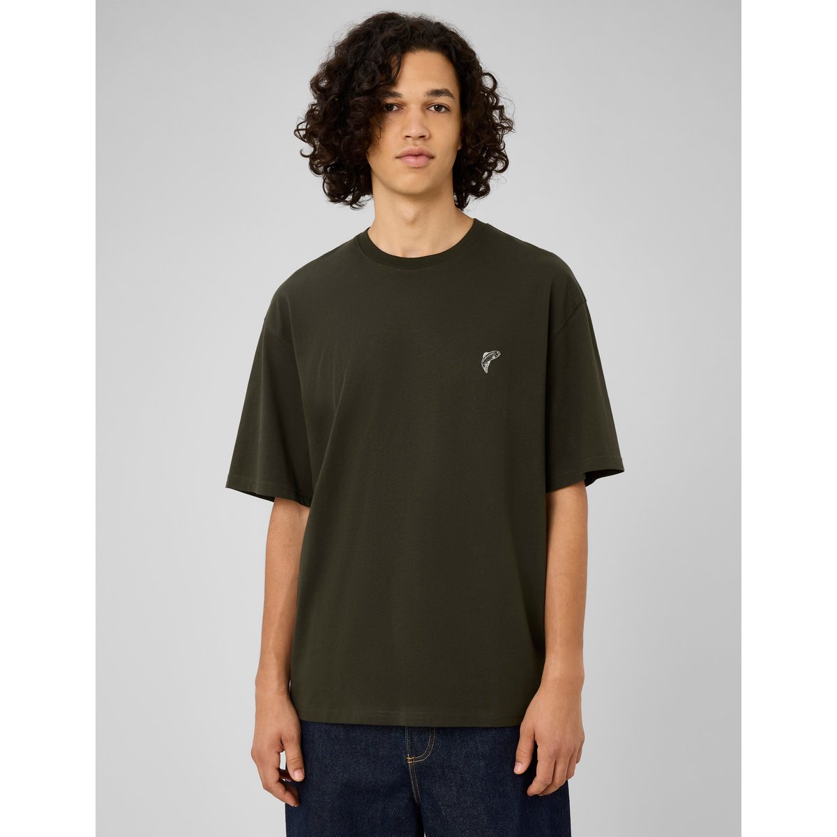 T-shirt imprimé devant / dos kaki, BZB