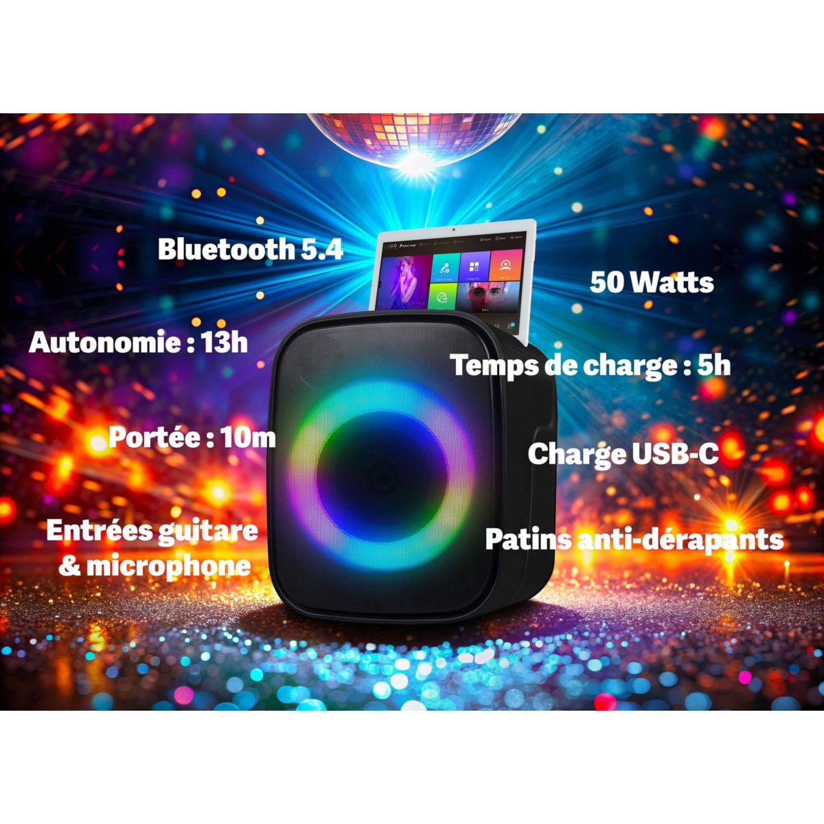 Enceinte sono Cube couleur unique, ESSENTIEL B