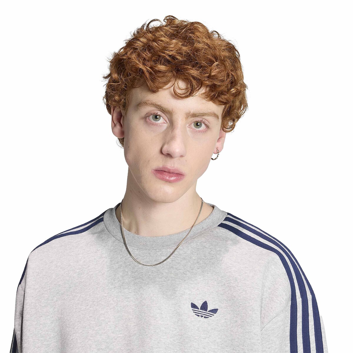 Sweat col rond, loose fit, ADICOLOR gris chiné, adidas Originals