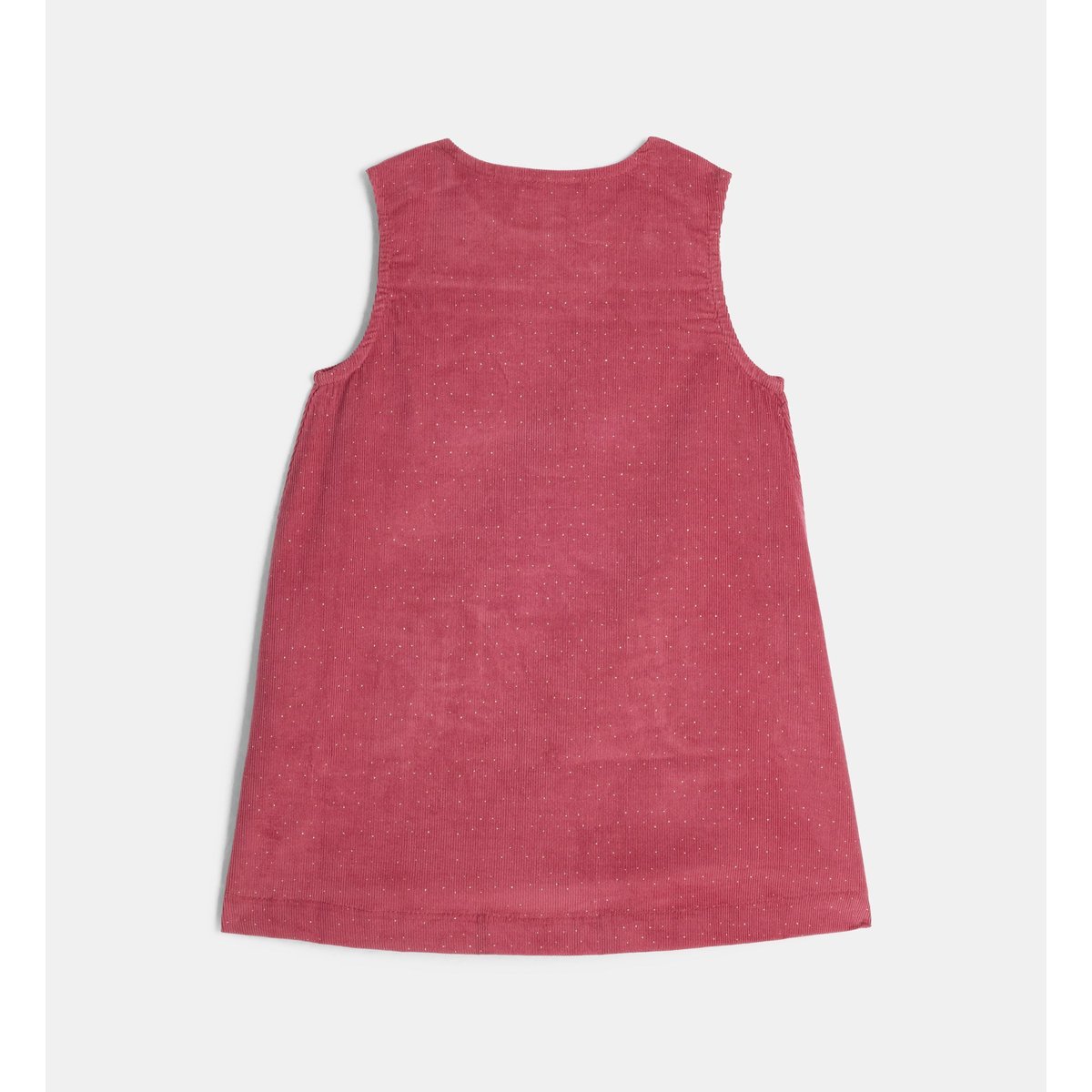 Robe trapèze vicky en velours de coton bio doré rosé, CADET ROUSSELLE