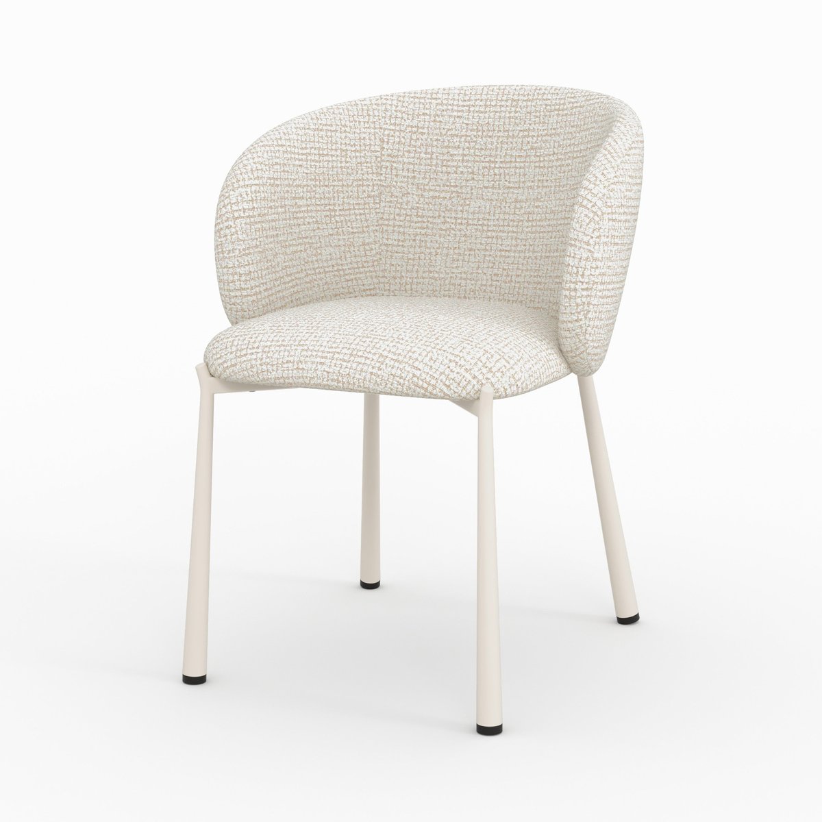Chaises Danaë en tissu - DANAË écru, MAISON PAVANE