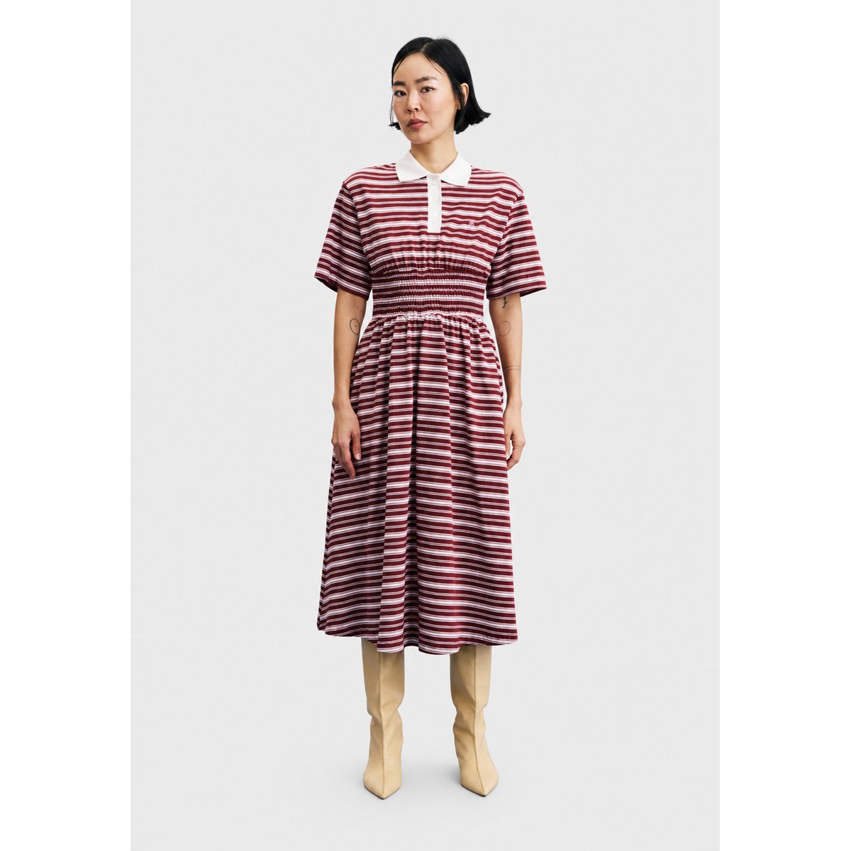 Robe Misen en coton MISEN bordeaux, FRNCH