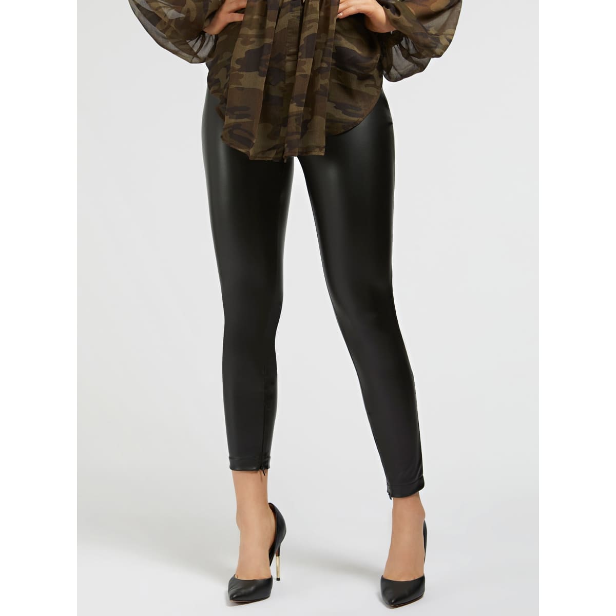 Legging Similcuir noir, GUESS