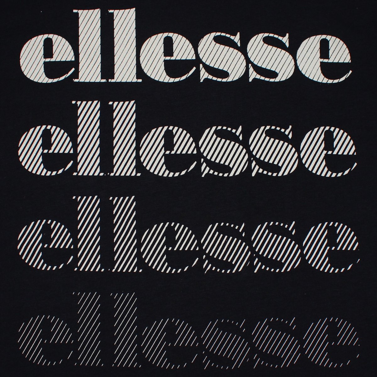 T-shirt manches courtes, col rond ÉCHO noir, ELLESSE