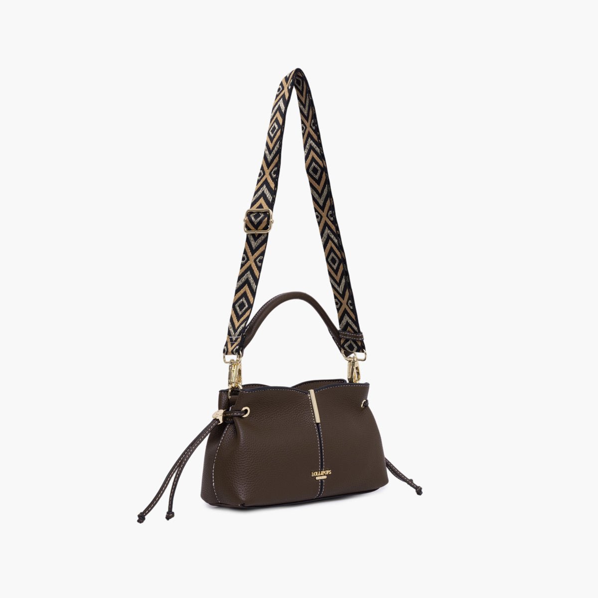 Petit sac porté épaule Taloum S marron, LOLLIPOPS