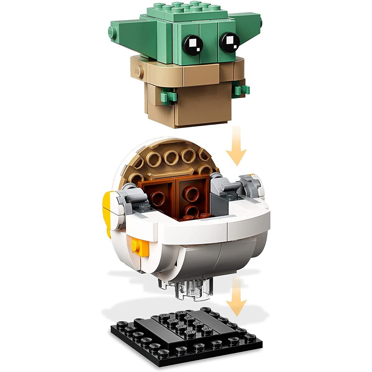 Lego® Brickheadz™ Star Wars™ 75317 Le Mandalorien Et L'enfant - Lego® multicolore, LEGO