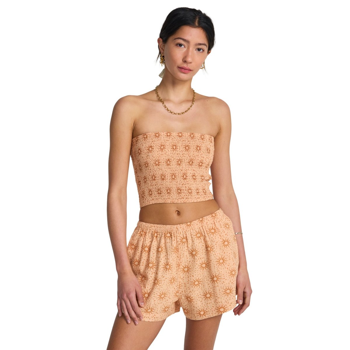 Short à taille élastique SUN FADE orange light peach, BILLABONG