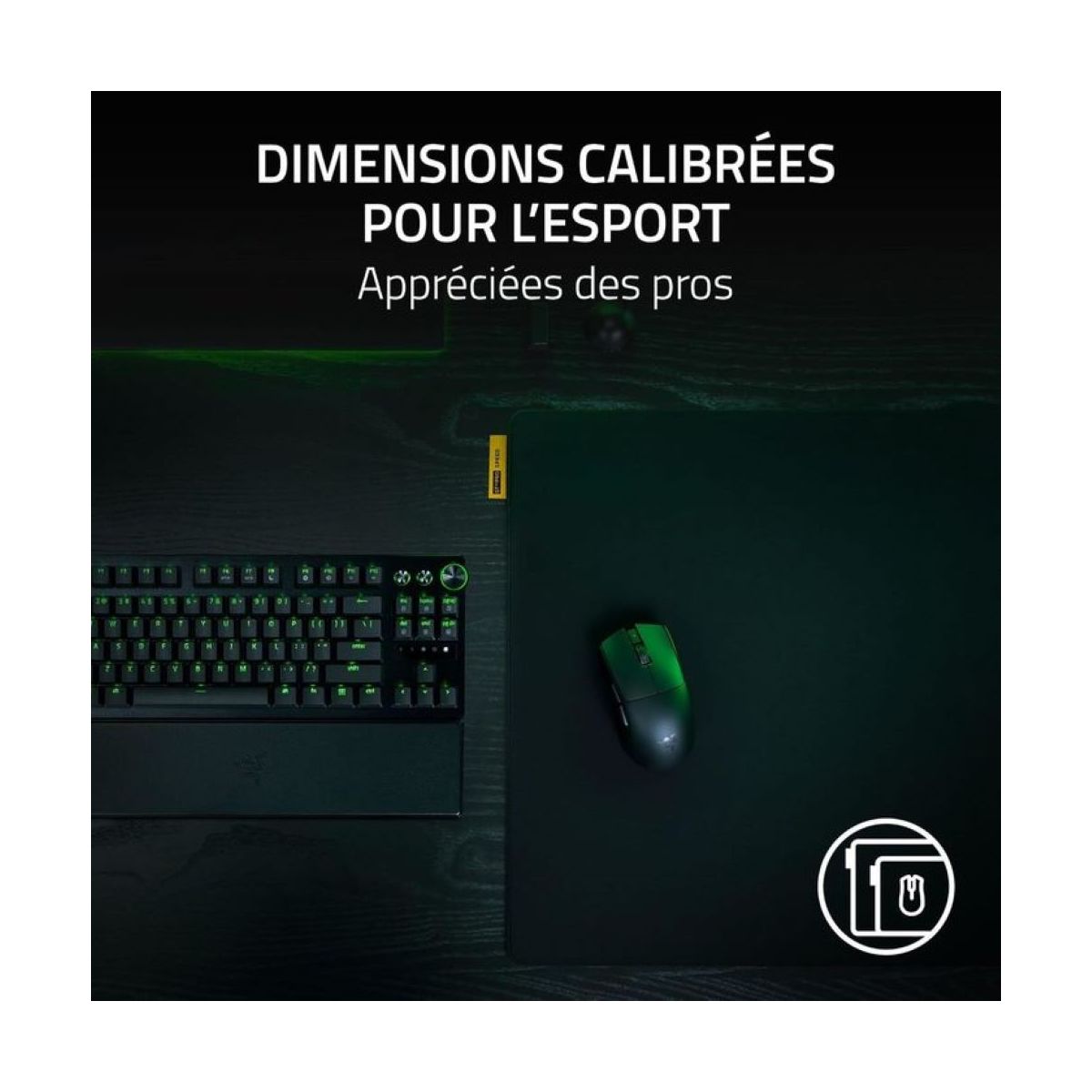 Tapis de souris GIGANTUS V2 PRO L SPEED couleur unique, RAZER