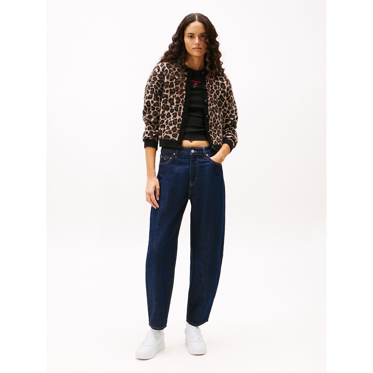 Baskets en cuir Retro blanc, TOMMY JEANS