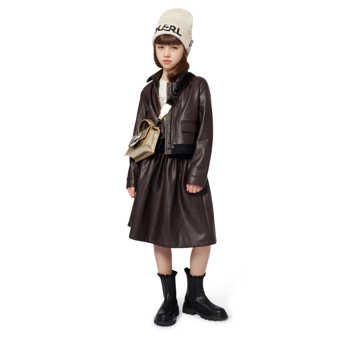 Jupe courte choco, KARL LAGERFELD KIDS