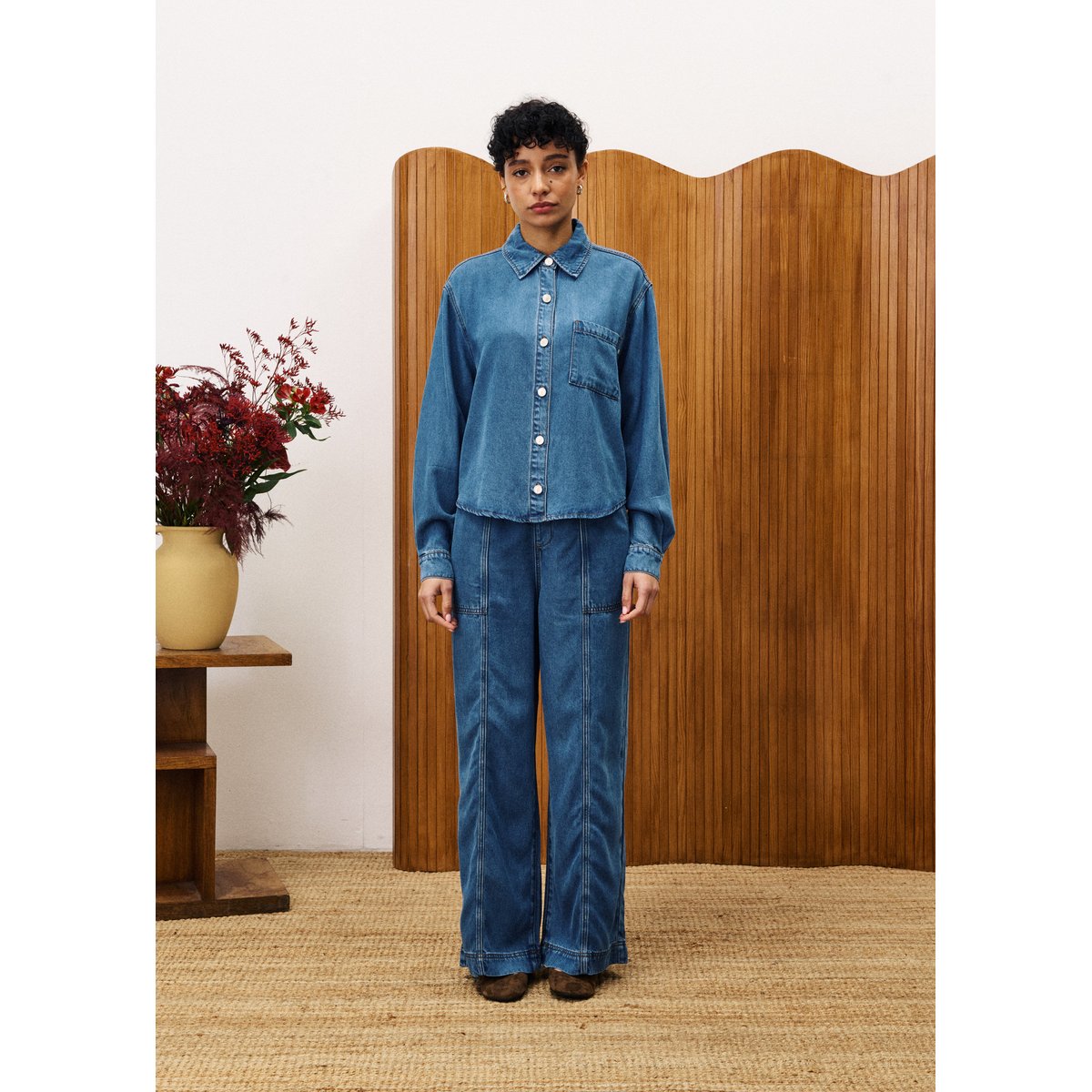 Chemise MELISSE bleu jean, FRNCH