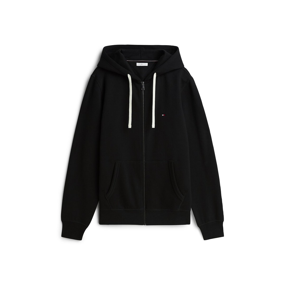 Sweat à capuche, à poche, Core Essential noir, TOMMY HILFIGER